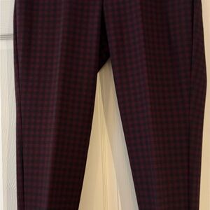 J.Jill Ponte Slim Leg Pants Checkered Plaid XL